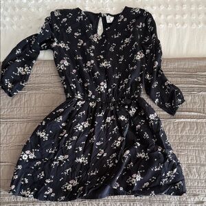 Abercrombie Kids Black Floral Dress
